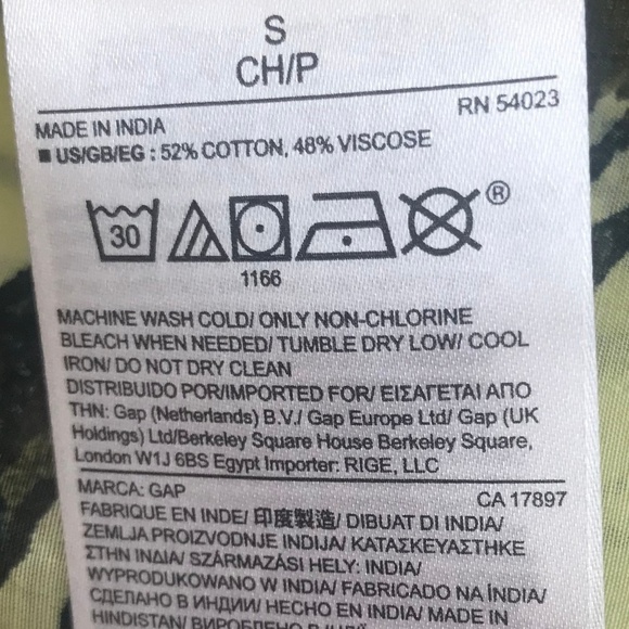 *4/$20* Gap Sheer Gray And Yellow Flower Blouse - Picture 4 of 4